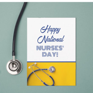 Flat Happy National Nurses' Day thank you card