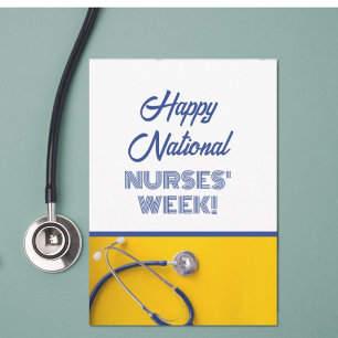 Flat Happy National Nurses' Week Appreciation card