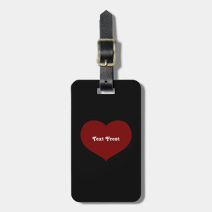 Flat Heart Icon Luggage Tag