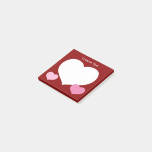 Flat Heart Icon Post-it Notes
