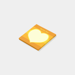Flat Heart Icon Post-it Notes