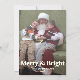 Flat Holiday 5"x7" Card Merry & Bright