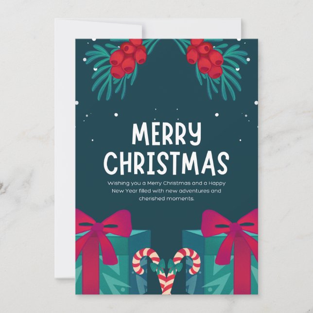 Flat Holiday Card (Front)