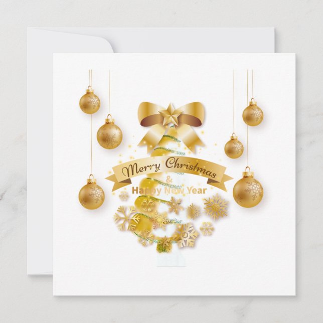 Flat holiday card  (Front)