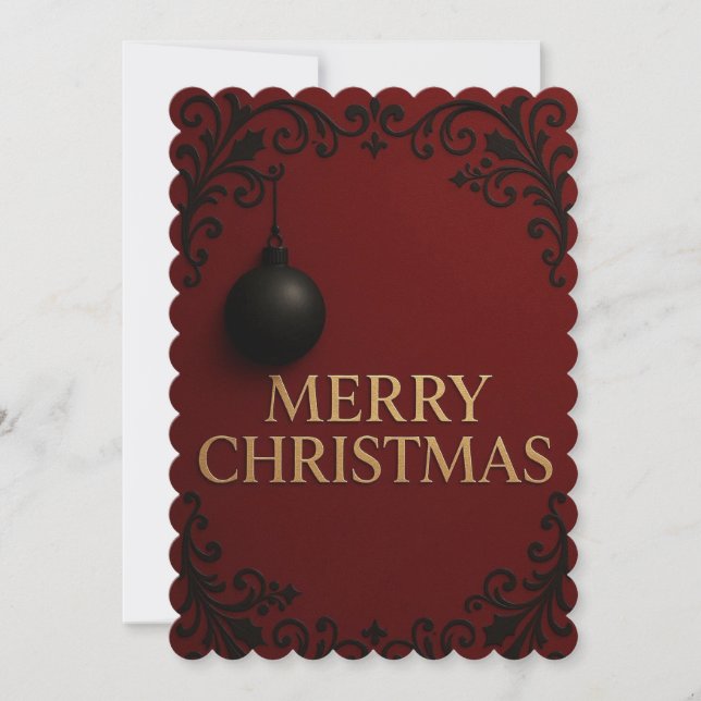 Flat Holiday Card (Front)