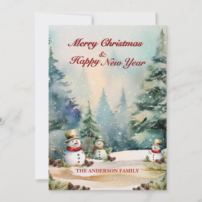 Flat Holiday Card (Front)