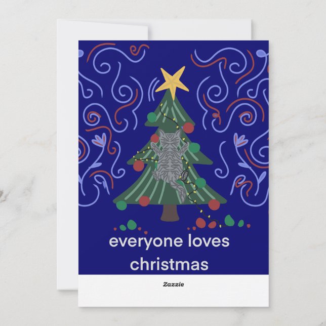 Flat Holiday Card (Back)