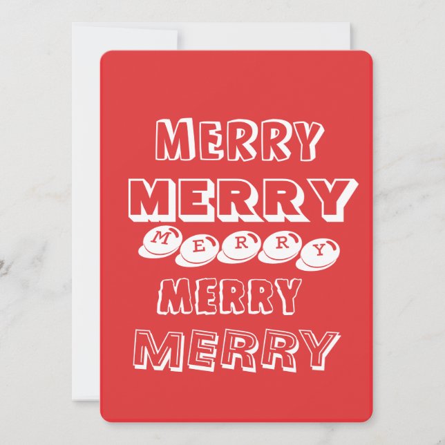 Flat Holiday Card (Front)