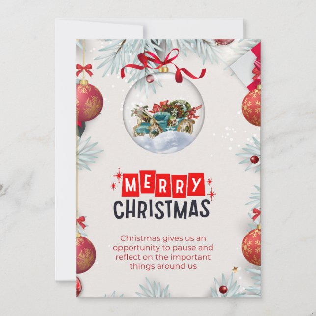 Flat Holiday Card (Front)