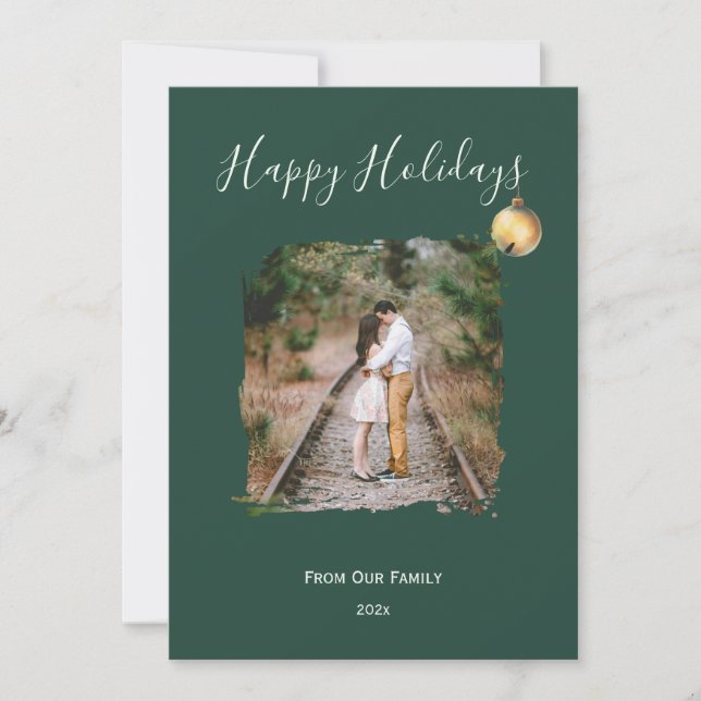 Flat Holiday Card (Front)
