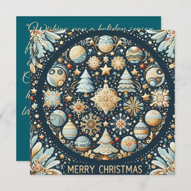 flat holiday card (Front/Back)