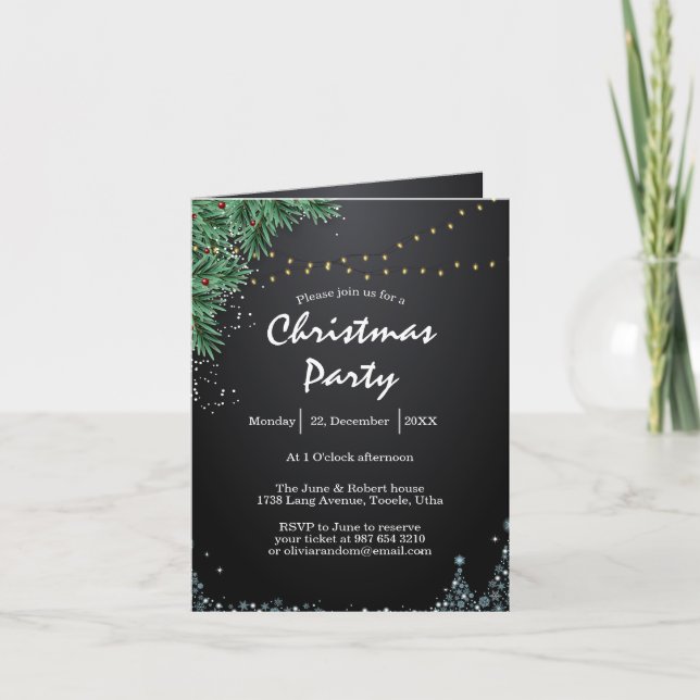 Flat Holiday Card (Front)