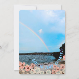 Flat Holiday Card Easter Blessings or invite