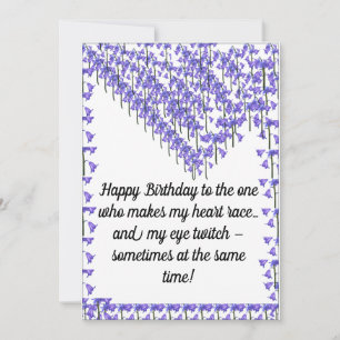 Flat Holiday Card, Funny Romantic Birthday Cards, Card