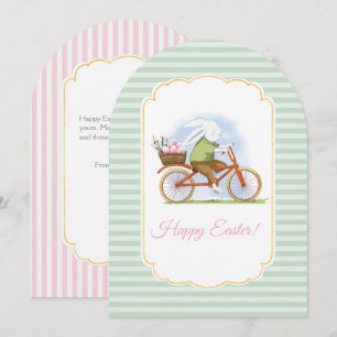 Flat Holiday Card "Happy Easter" .
