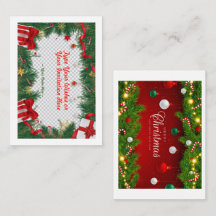 Flat Holiday Card, Size: 4.25" x 5.5", Paper: Matt