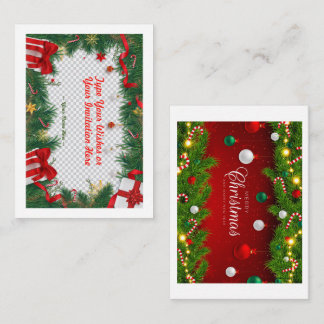 Flat Holiday Card, Size: 4.25" x 5.5", Paper: Matt Card