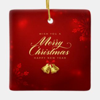 Flat Holiday Card, Size: 4.25" x 5.5", Paper: Matt Ceramic Ornament