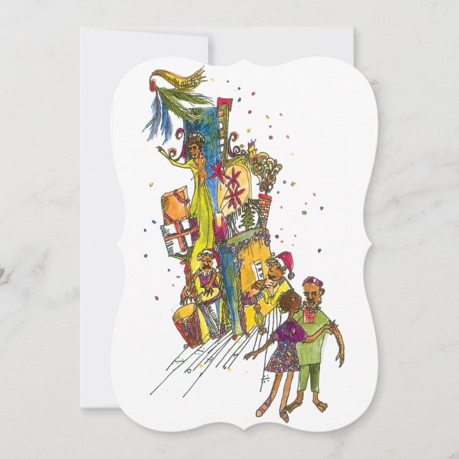 Flat Holiday Greeting Card (Front)