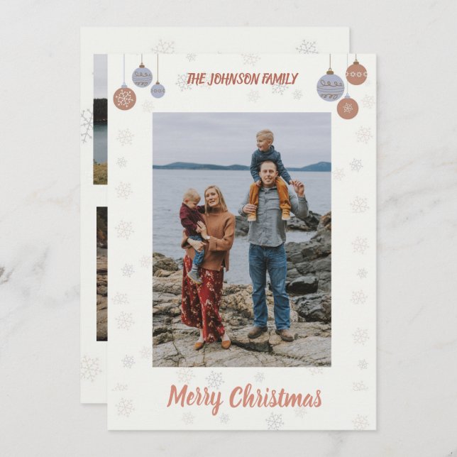 Flat Holiday Photo Card (Front/Back)