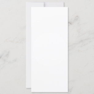 Flat Invitation, Size: 4" x 9.25", Paper: Semi-Glo Invitation