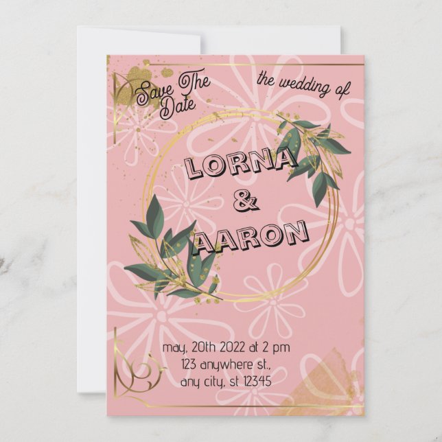 Flat Invitation, Size: 5" x 7", Paper: Matte, Enve Invitation (Front)