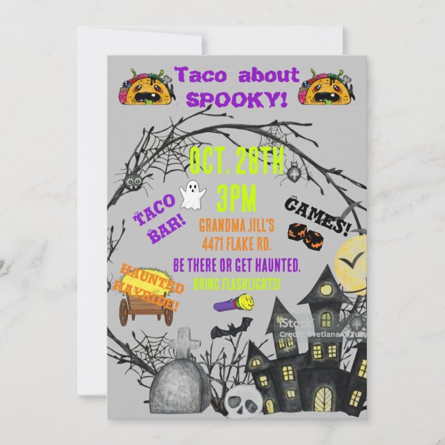 Flat Invitation, Size: 5" x 7", Paper: Matte, Enve Invitation (Front)