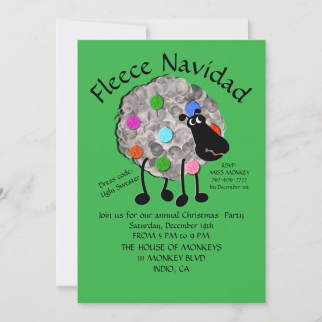 Flat Invitation, Size: 5" x 7", Paper: Matte, Enve Invitation (Front)