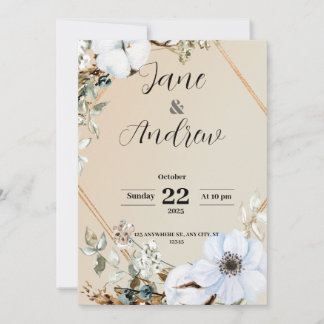 Flat Invitation, Size: 5" x 7", Paper: Matte, Enve Invitation