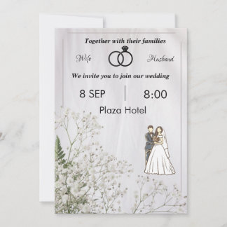 Flat Invitation, Size: 5" x 7", Paper: Matte, Enve Invitation