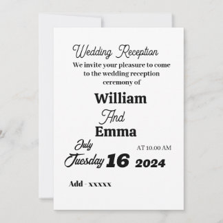 Flat Invitation, Size: 5" x 7", Paper: Matte, Enve Invitation