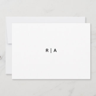 Flat Invitation, Size: 5" x 7", Paper: Signature Invitation