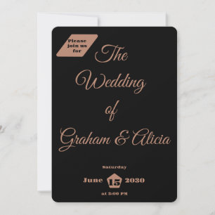 Flat Invitation, Size: 5" x 7", Paper: Signature M Invitation