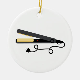 Flat Iron Ceramic Ornament