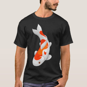Flat Japanese Koi Carp Fish T-Shirt