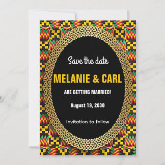 Flat Kante Save The Date Card