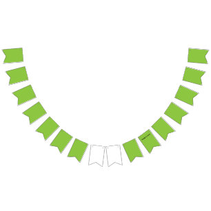 Flat Lime Green Background – School Texture Bunting