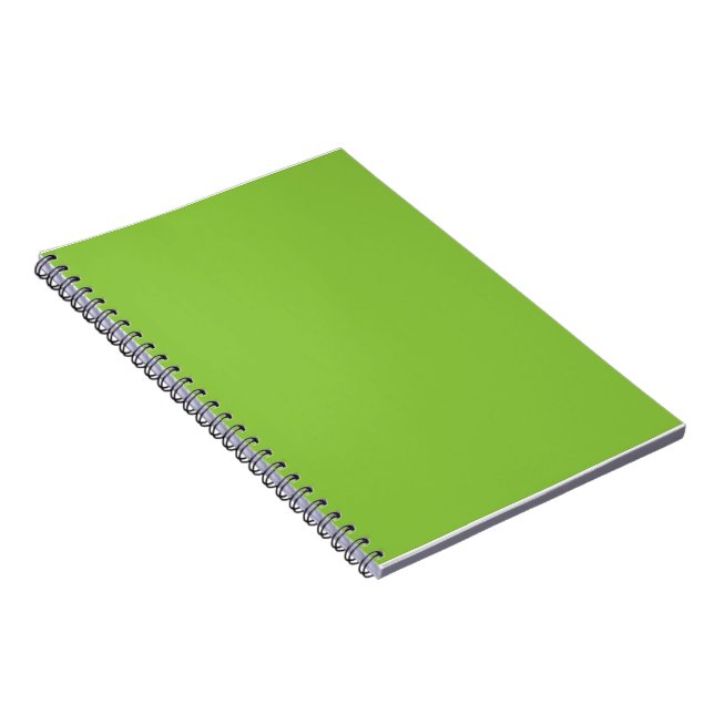 Flat Lime Green Background – School Texture Notebook (Right Side)