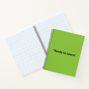 Flat Lime Green Background – School Texture Notebook