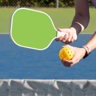 Flat Lime Green Background – School Texture Pickleball Paddle