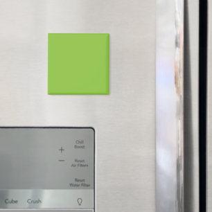 Flat Lime Green Background Texture Magnet