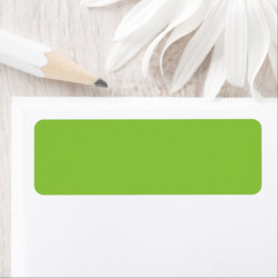 Flat Lime Green Background Texture Return Address Label