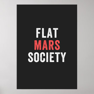 flat mars society poster
