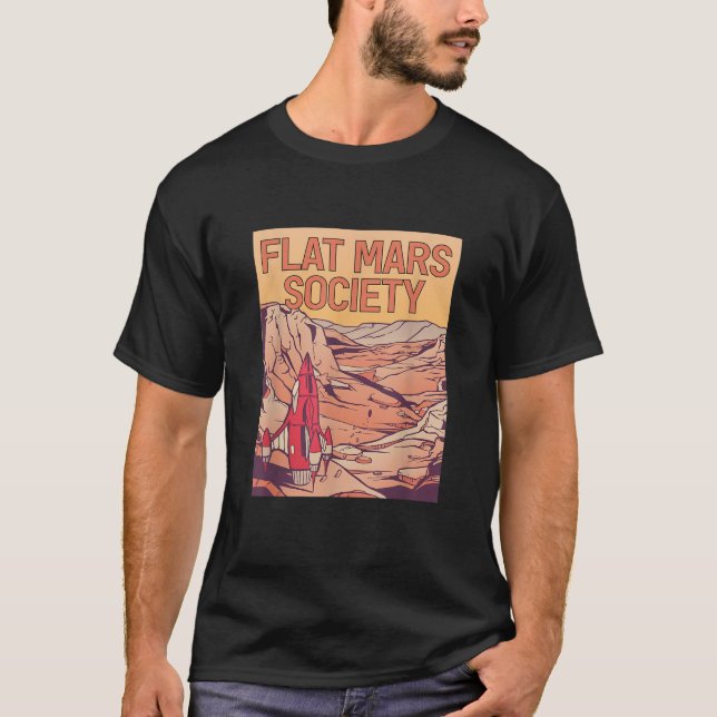 Flat Mars Society T-Shirt (Front)