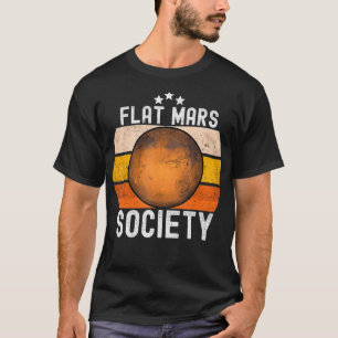 Flat Mars Society Vintage Retro T-Shirt