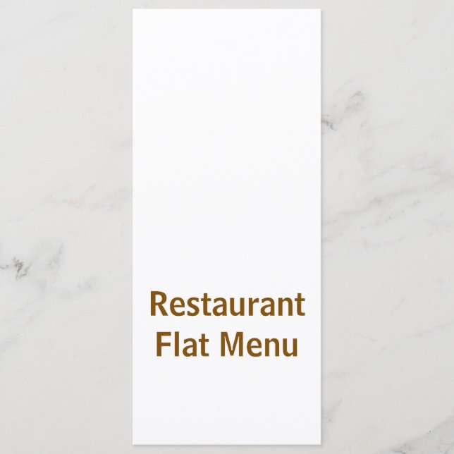 Flat Menu (Front)