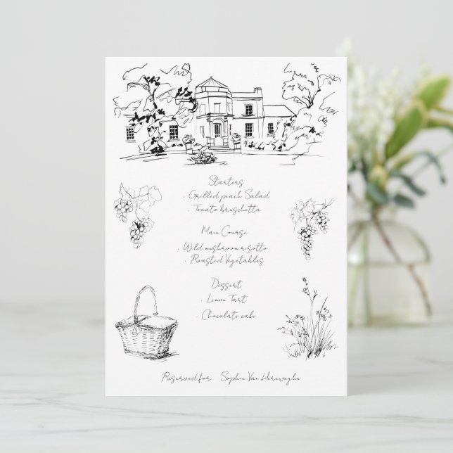 Flat Menu (Standing Front)