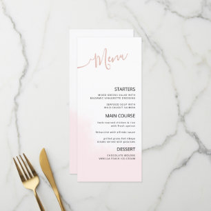 Flat Menu Bridal Shower