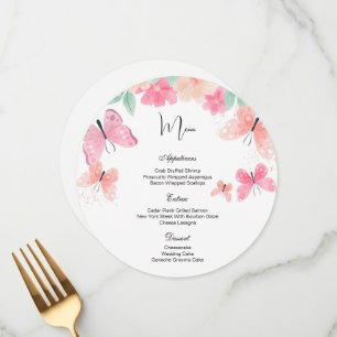 Flat Menu Card