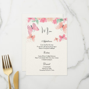 Flat Menu Card